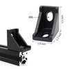 BLCCLOY 20 Sets 10 Series Extrusion Black Brackets 1" x