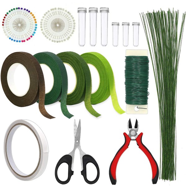 Floral Arrangement Kit,17 Pieces Flower Tools Include Floral Wire Cutter
