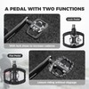 ROCKBROS Bicycle Pedals Dual Function, Clipless Pedals SPD and Flat