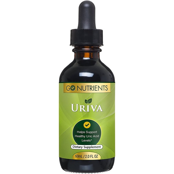 Uriva - Uric Acid Support Supplement w/Tart Cherry, Celery Seed, Turmeric & More - Helps Ease Discomfort and Soreness - 2 Oz