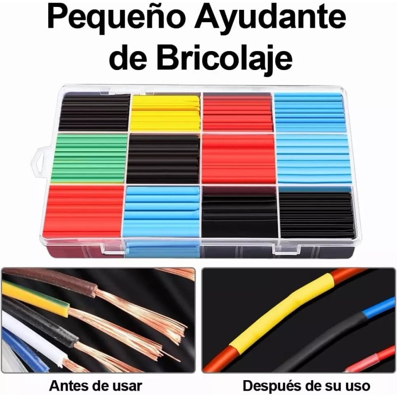 Baixi Termofit 750 Piezas Tubos Termorretráctiles Empalme12 Tamaño