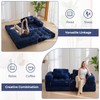 MAXYOYO Folding Sofa Bed, L-Shaped Convertible Sofa Bed with Armrest