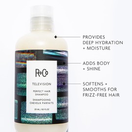 R+Co Television Perfect Hair Shampoo | Body + Shine + Smoothing for All Hair Types | Vegan + Cruelty-Free |