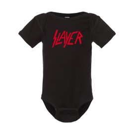 Mari Kyrios Slayer Thrash Speed Metal Rock & Roll Black One Piece Bodysuit Baby Clothes Size 18 Months
