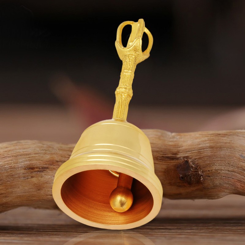 Popular Pure Brass Hand Bell Buddhist Bell Feng Shui Taoist