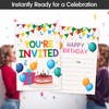 Embhhor 30 Pcs Birthday Party Invitations Set, Boys Girls Invite