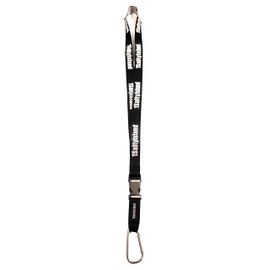 1SaltyIsland Lanyard Black, Premium Neck Strap, Detachable Key Holder With Carabiner Clip