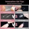 Gaivek 600 Pcs False Nail Tips, Medium Almond Gel Nail