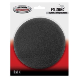 Rust-Oleum Automotive Polishing Foam Pad, Black, 6 Inch