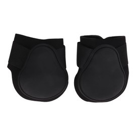 Naroote Horse Riding Boots, Horse Boots Splint for 1 Pair Support Neoprene PU Shell Hind Leg for High Speed Sports, Jumping, Trail Riding (Black hind Legs XL 39x39x12.5cm)