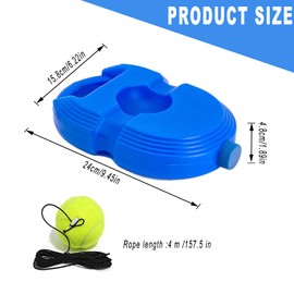 Colefunmit Tennis Trainer Rebound Ball with 3 String Balls, Solo Tennis Training Equipment, Portable Tennis Rebounder Kit for Beginners