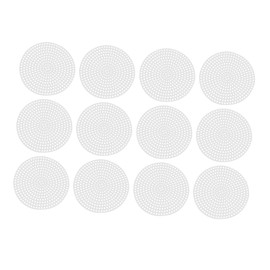DOITOOL 12Pcs Portable Quilting Mesh Sheets for DIY Crafting Design for Cross Stitch and Knitting Projects Round for Coordination