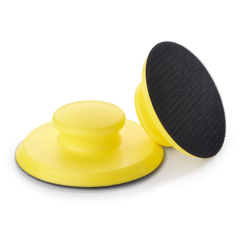 Wabrasive Hand Sanding Block Velcro Closure Round Sanding Pad for