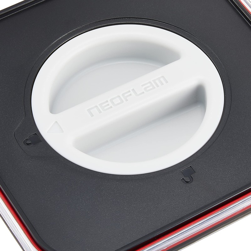 Pearl Metal HB-4484 Storage Container, Black x Red, 0.6 L