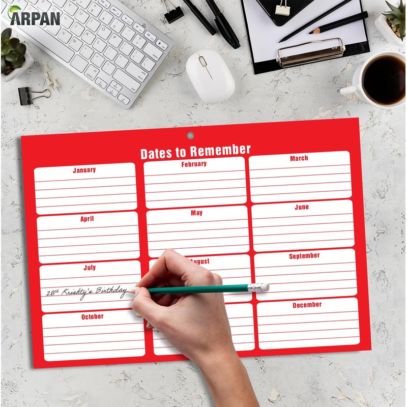 2026 One Month to View Monthly Planner Calendar Wall Hanging