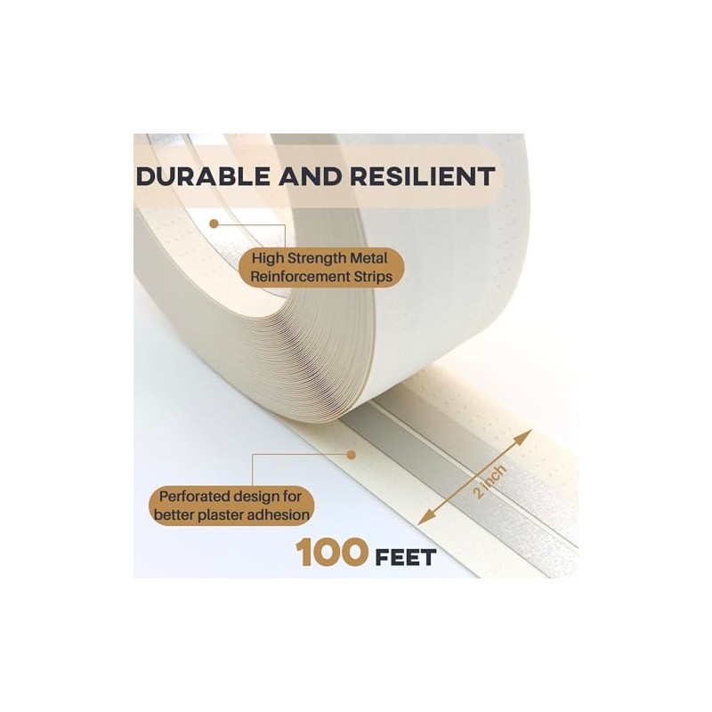 Drywall Corner Tape - 100 Ft Roll Reinforced Drywall Corner