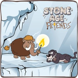 NICI Keyring Soft Toy Sabre Tooth Tiger 10cm - Stone Age Friends