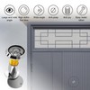 Debbery 1 Pcs Silver Door Viewer with Privacy Cover, Wide