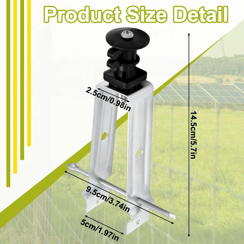 Tondiamo 25 Pcs Chain Link Insulator Electric Fence Stainless Steel