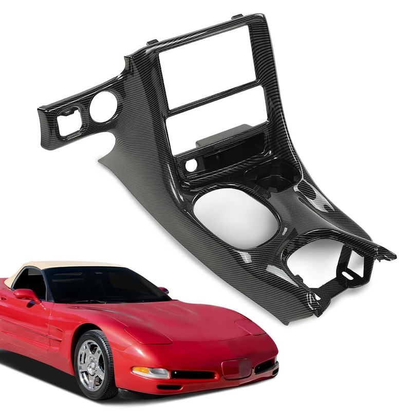CHEDA Double Din Radio Center Dash Bezel Kit Carbon Fiber