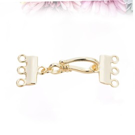 KONTONTY Strand Necklace Connectors DIY Charm Making Clasps Multi-Strand Necklace Spacer Clasp Plating Jewelry Findings