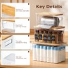 KitHero 3-Pack Trash Bag Holder,Trash Bag Dispenser with Bamboo Lid,
