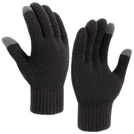 TOBEHIGHER Gloves for Men - Winter Gloves Cold Weather, Mens Winter Gloves for Running, Driving and Hiking