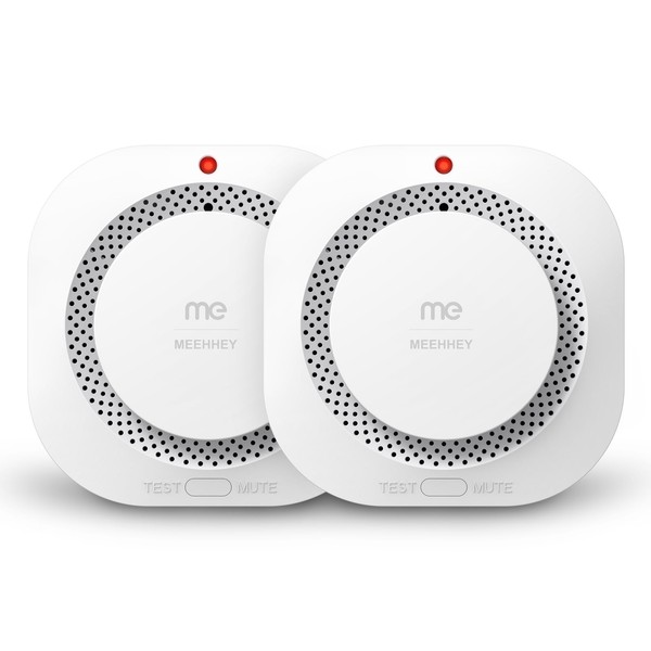 MEEHHEY Smoke Alarms for Home, Smoke Alarm with 10 Years