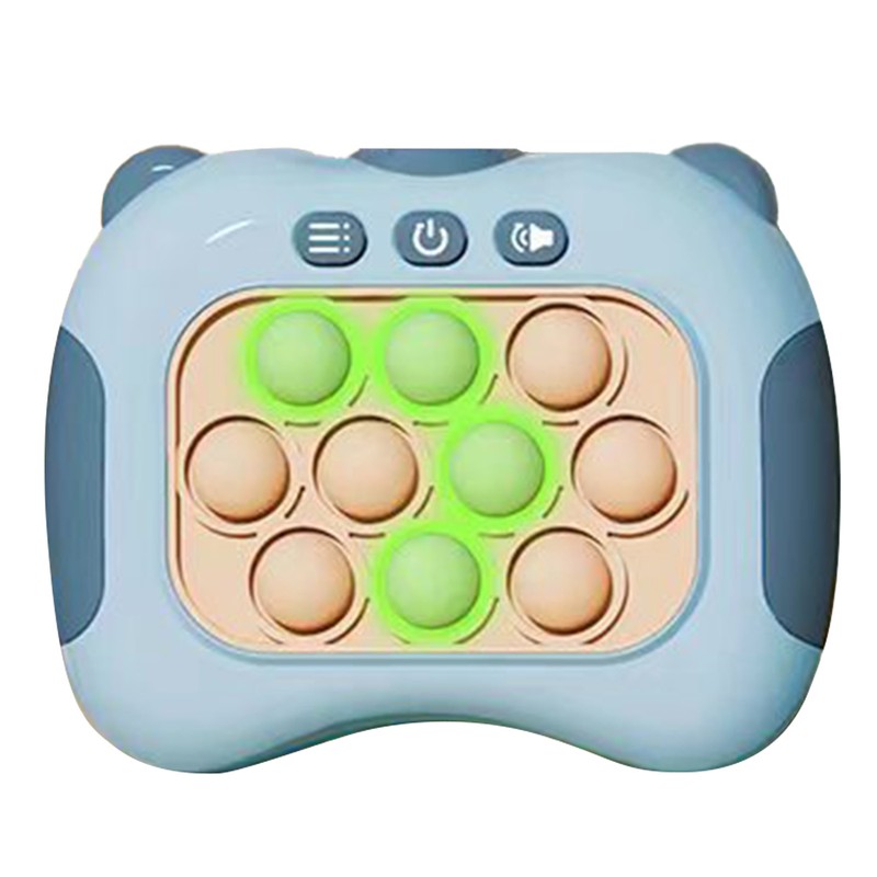 Quick Push Bubbles Game Toy Educational Decompression Light Up Pop