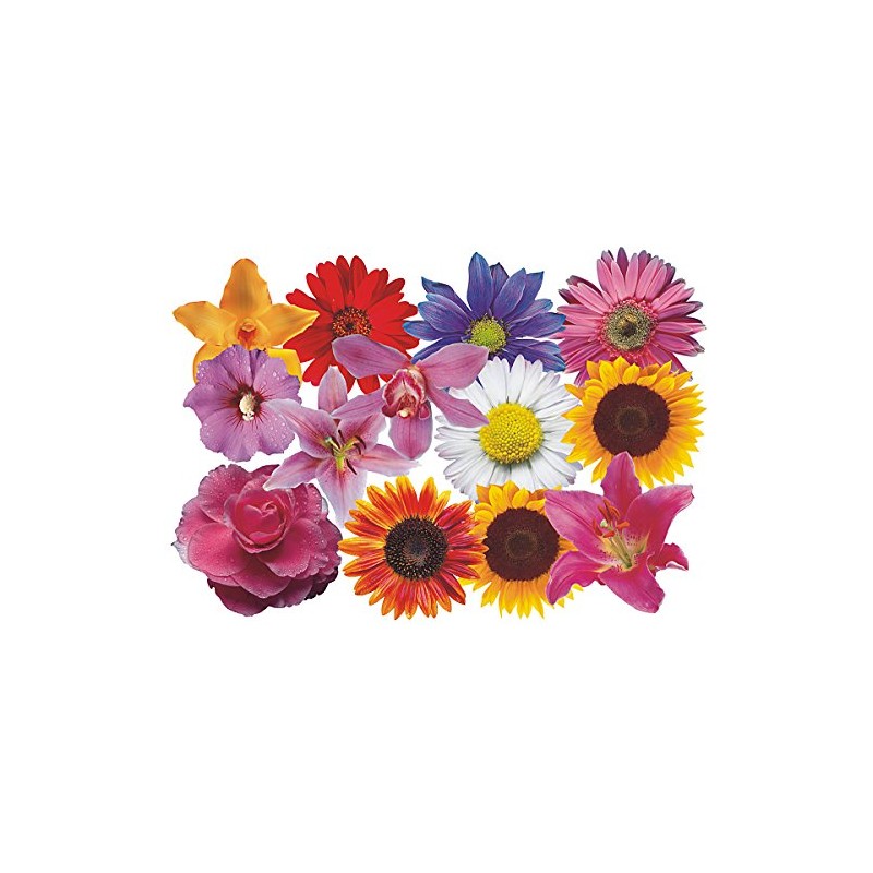 Flower Set 08-Mini 36 x Car Stickers