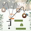 4 Pack Deck Bird Feeder Hanger for Railing 11 Inch