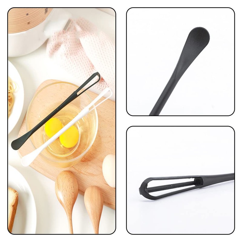 4 Pcs Plastic Egg Whipper Reusable Small Egg Beater Manual