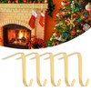 Alvinlite Fireplace Holders Christmas Stocking Holder Metal Hanging Hook for