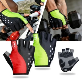 DA--Workout Gloves for Men and Women, Exercise Gloves for Weight Lifting, Cycling, Gym, Training, Breathable and Snug fit-Fluorescent Green (Add Extra Size)
