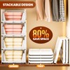 Mavivegue 5 Pack Stackable Closet Storage, Plastic Drawer Basket,Closet Organizers