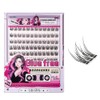 GECOMO Large Capacity False Eyelashes, Natural, False Eyelashes, With Glue,