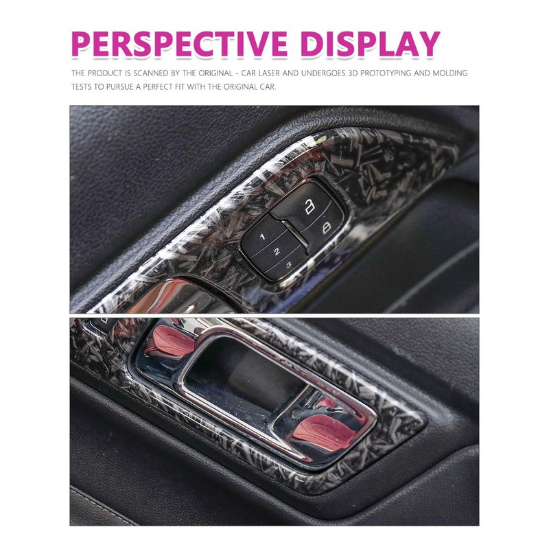 YINGTUU for Ford Mustang Accessories 2015-2025 Handle Switch Frame Cover