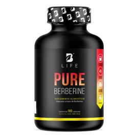 Berberina De 90 Cápsulas De 500mg. Pure Berberine. B Life Sabor Sin sabor