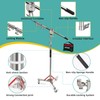 YouTin Heavy Duty Light Stand with Casters and Boom Arm,