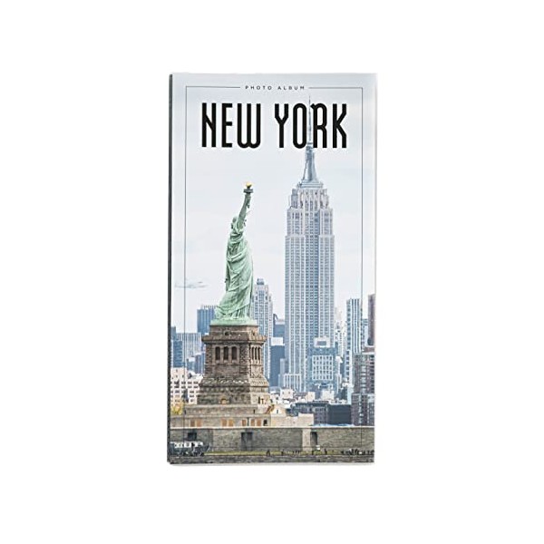 Grupo Erik Official New York Photo Album - 6x4 Photo Album / 10x15 cm - Family Photo Album 96 Pockets - Friend Gifts - New York Gifts - Photo Albums 6x4 96 photos - Photo Album Slip In