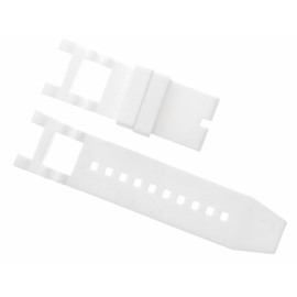Ewatchparts Silicone Rubber Watch Band Strap Compatible With Invicta Subaqua Noma IIi 6043 Watch White