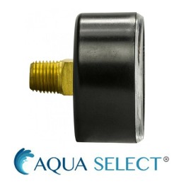 Aqua Select Swimming Pool Above Ground In-Ground Pressure Gauge - Back Mount