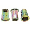 10Pcs M12 x 22mm Carbon Steel Rivet Nut Insert, Zinc