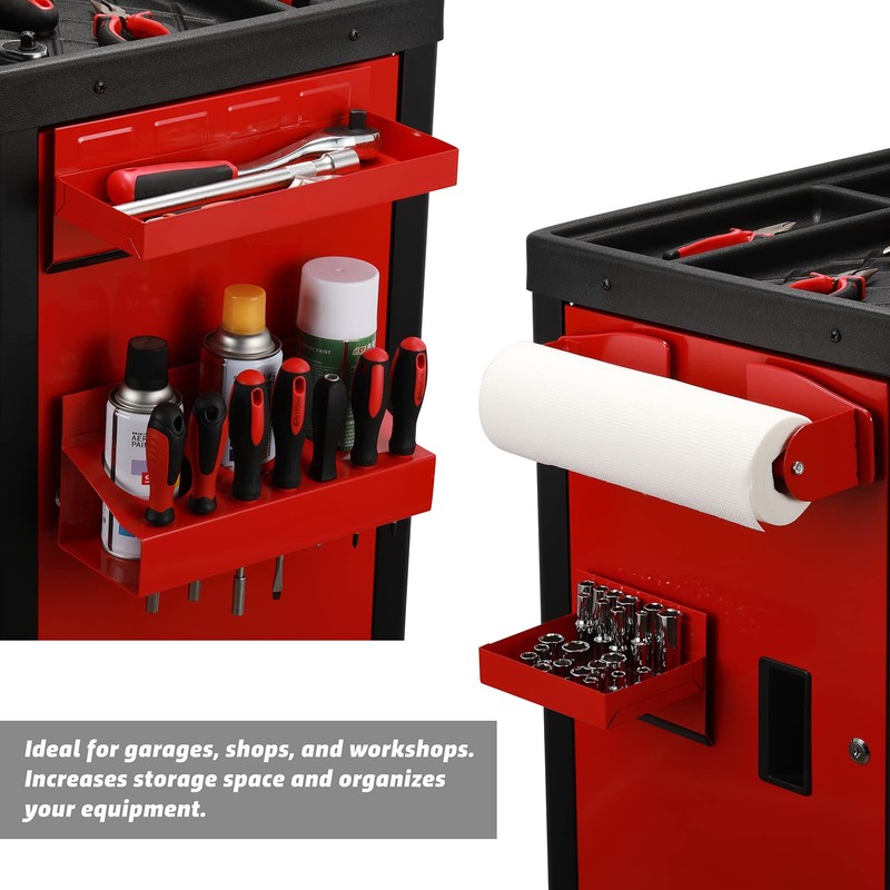 AIRTOON Magnetic Toolbox Tray Set, 4-Piece Magnetic Tool Box Holder,