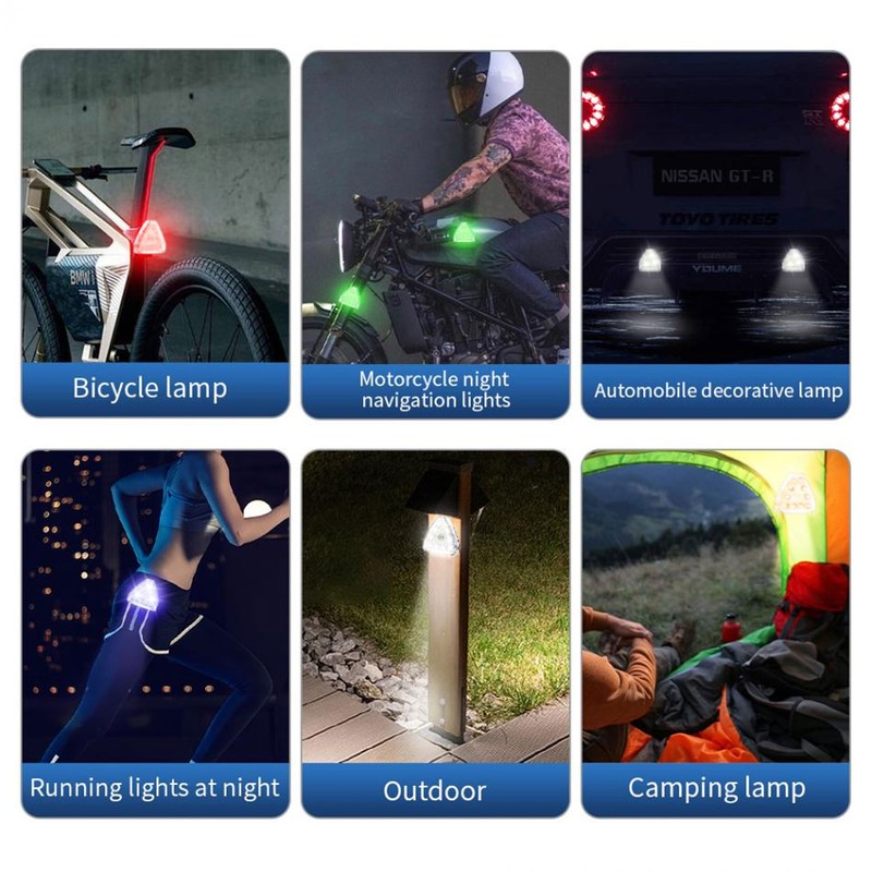 4Pcs LED Strobe Light High Brightness Waterproof Portable Wireless Flashing