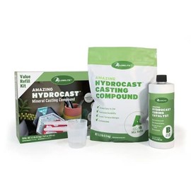 Alumilite HydroCast Refill Kit (4.4 lbs) - Eco-Friendly Casting Kit for Beginners, with Matte Ceramic Like Finish for Your Decorative Art, Home Decor, Coasters Jewelry, Planter Pots & More!