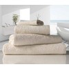 linenHall 500gsm, Combed Organic Cotton Hand Towels in Natural Unbleached