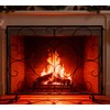 Kingson Single Panel Decorative Flat Fireplace Screen Cover Handcrafted Durable