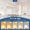 Amico 6 Pack 2 Inch 5CCT Ultra-Thin LED Canless Recessed