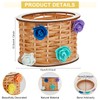 WEBEEDY 4 Pcs Basket Weaving Kits Wooden Rattan Basket Making